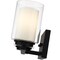 Z-Lite Willow 2 Light Vanity, Matte Black, Inner White & Outer Clear 426-2V-MB - alternate 4
